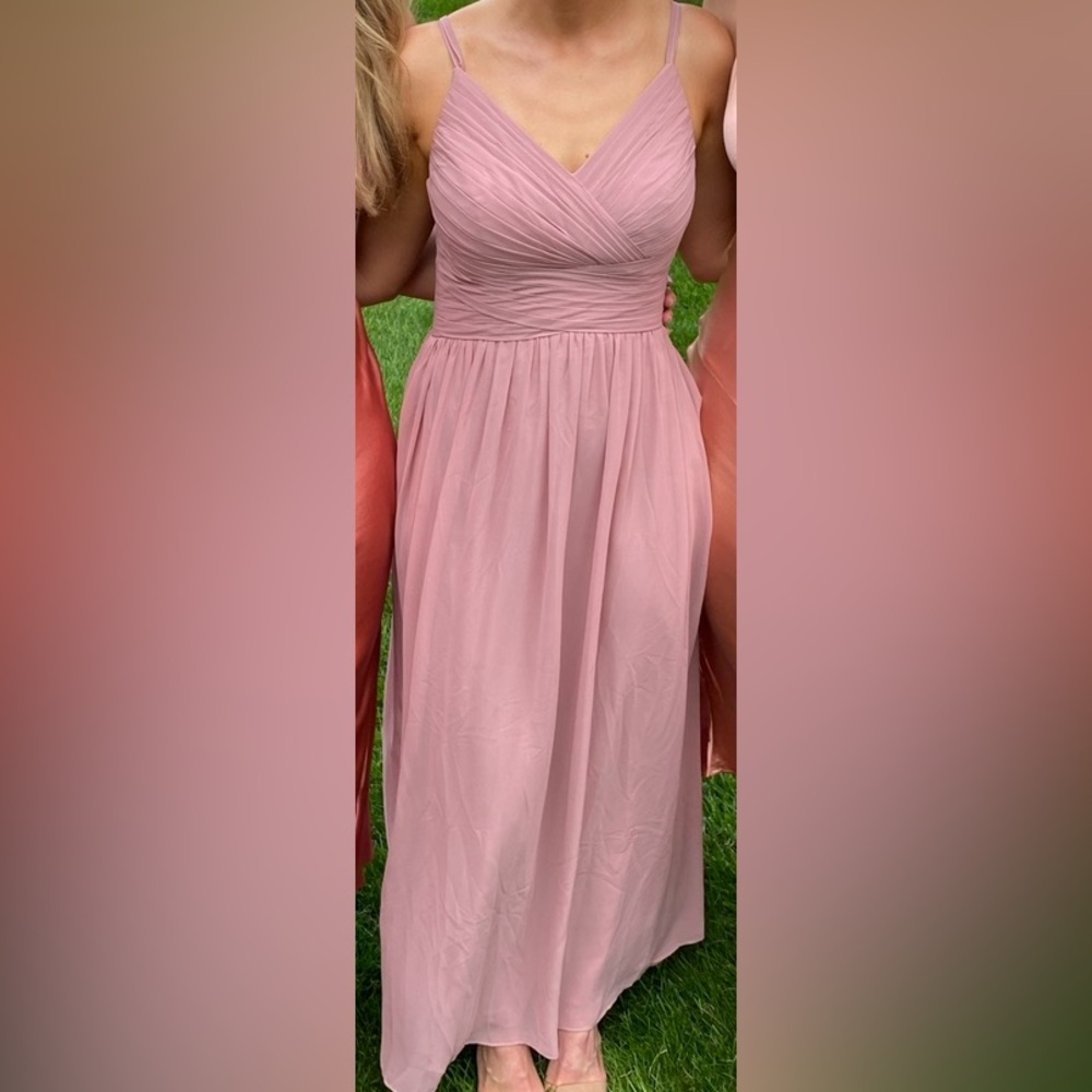 Azazie Blake Bridesmaid Dress in Dusty Rose, CUSTOM sizing!